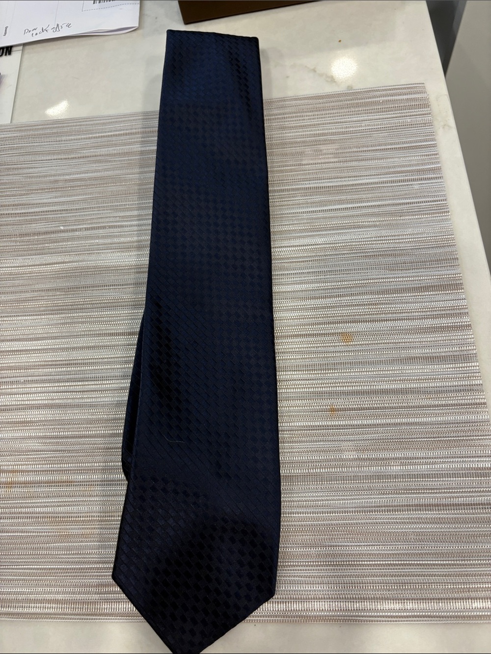 Pierre Cardin Navy Blue Textured Men's Tie